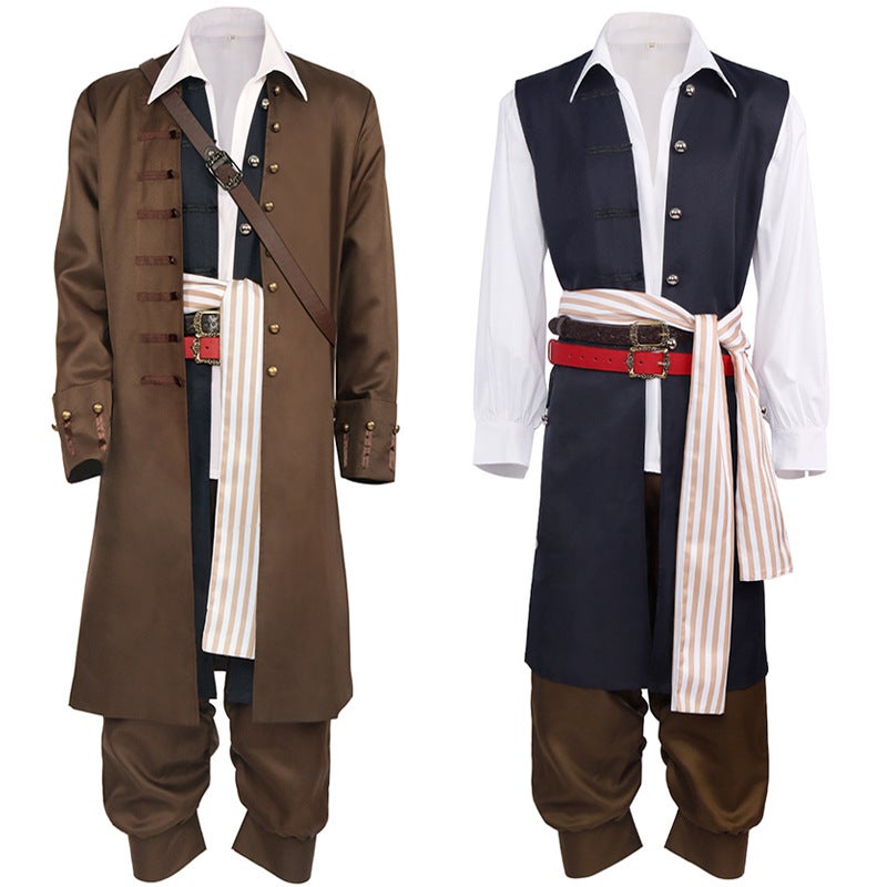 Jack Sparrow Pirate Costume Halloween Wig hat - Image 3