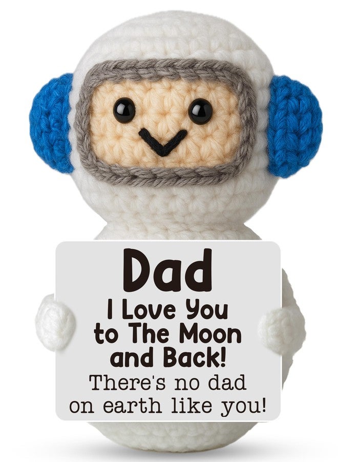 MAMAGIFTREE Handmade Crochet for Dad - Funny Cute Small Astronaut Gift for Dad, Father's Day Birthday Gifts from Daughter Son Wife, Papa Gift Idea - Image 1