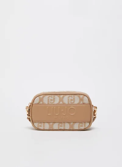 Liu Jo Beige Jacquard Crossbody Bag