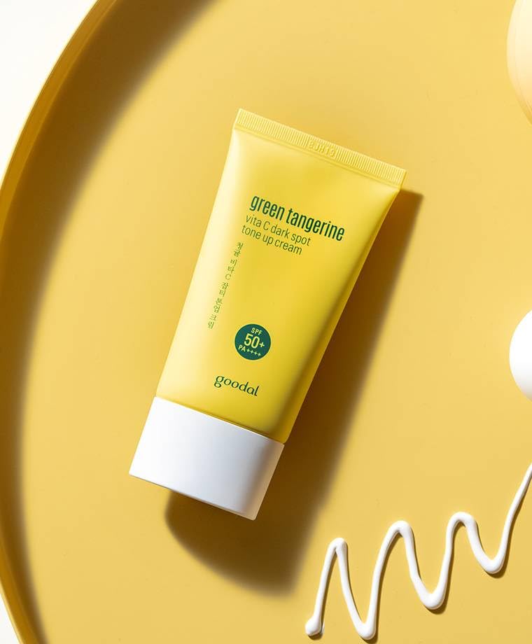 GOODAL GREEN TANGERINE VITA C DARK SPOT TONE UP CREAM 50ml SPF50 PA - Image 2
