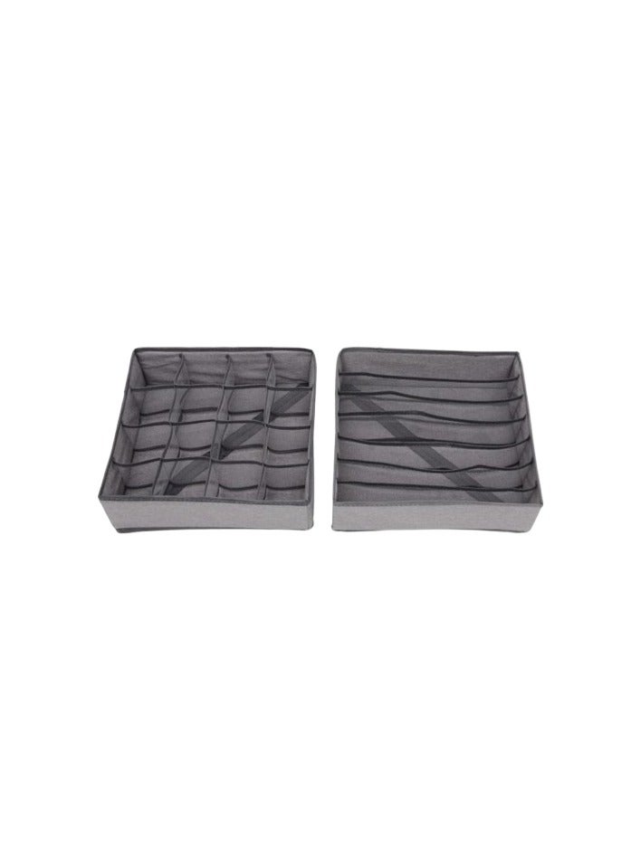 Multi Grids Clothes Storage Organizer - 4 Pcs  - Image 1