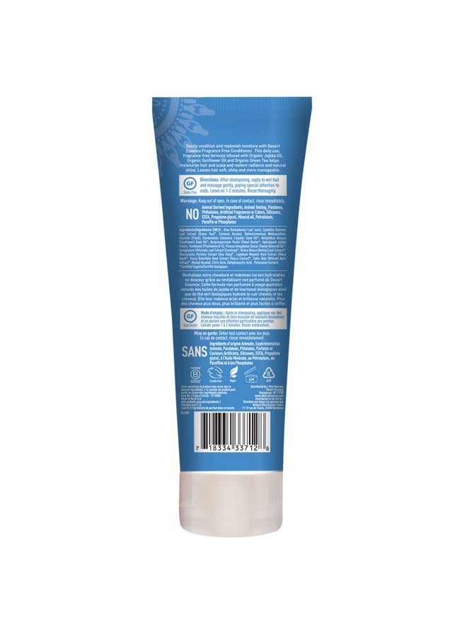 Desert Essence Fragrance Free Conditioner - Pure - 8 Fl Ounce - Pack of 2 - Gloss & Shine - Smoothes & Softens Hair - No Oil Residue - Antioxidants - Green Tea - Jojoba Oil - Vitamin B5 - Image 3