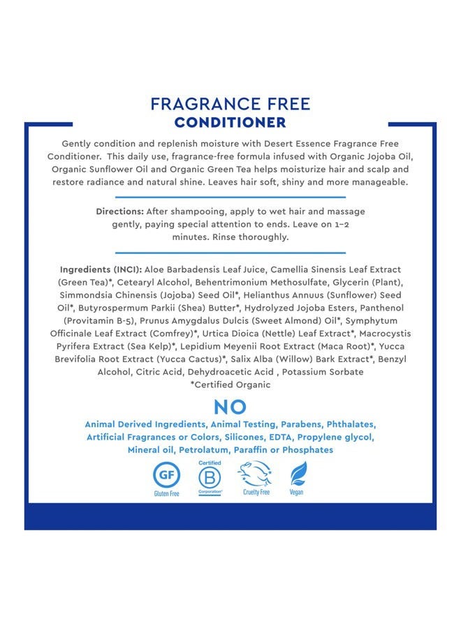 Desert Essence Fragrance Free Conditioner - Pure - 8 Fl Ounce - Pack of 2 - Gloss & Shine - Smoothes & Softens Hair - No Oil Residue - Antioxidants - Green Tea - Jojoba Oil - Vitamin B5 - Image 5