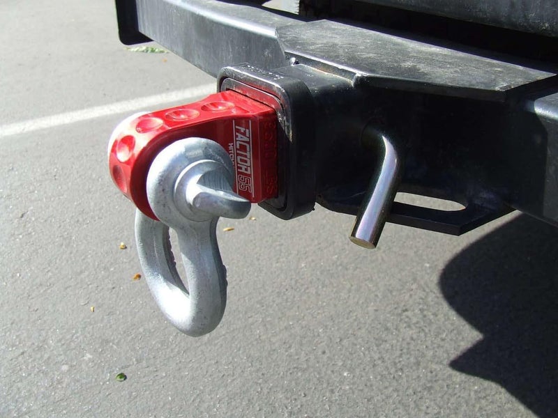 Factor 55 00020-01 Hitchlink 2.0 Rated at 9500 lb Ultimate Failure at 51,000 lb Convert Your Vehicles Hitch Receiver into a Recovery Point. Ideal for 4x4 Off Road Adventures – Red - Image 3
