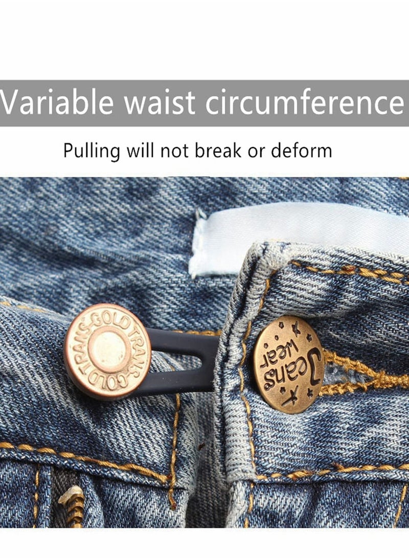 Y&D - Pants Extender Button, 5 Styles Waistband Buttons for Men and Women, No Sew Instant Extend Jeans Collar, Regular Pants... - Image 1