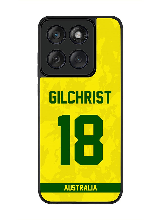Stylizedd For Motorola MOTO Edge 60 Fusion/ Edge 60 Case,Slim fit Camera Protection, Shockproof Thin Phone cover  - Australia Adam Gilchrist, Jersey No 18 - Image 1