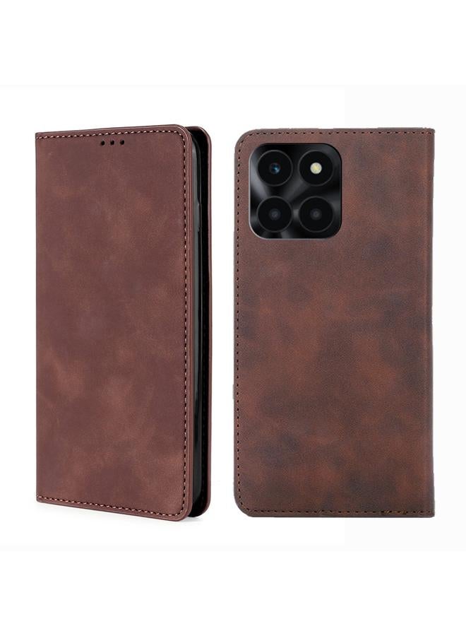 S-TOP Case For Honor X6A 4G Skin Feel Magnetic Leather Phone Case - Image 1