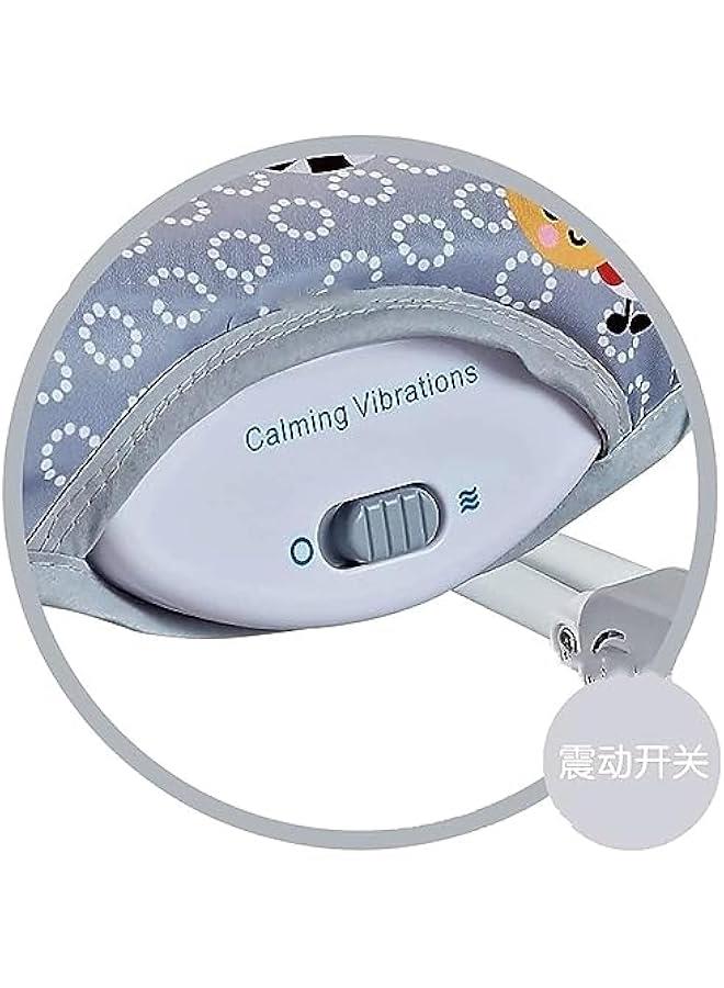 Gonice Baby Rocking Chair Baby Multi-Function Music Vibration Rocking Bed Lightweight Foldable Children Rocking Rocking Chair To Coax Baby Recliner, Grey, Travel Garment Bag - Image 5