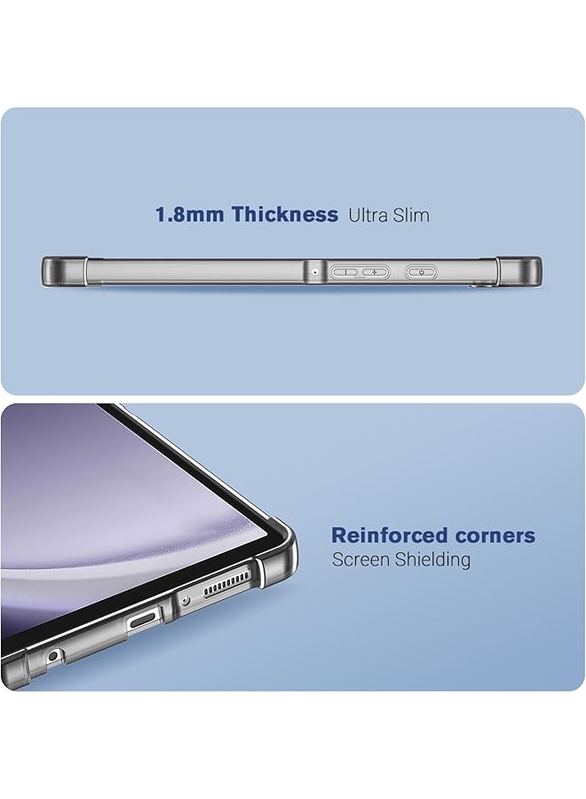 Procases Clear Case For Galaxy Tab A9 8.7 Inch 2023 Slim Light Transparent Cover For Tab A9 8.7 Inch Sm-X110 X115 X117 -Tinted Black - Image 5