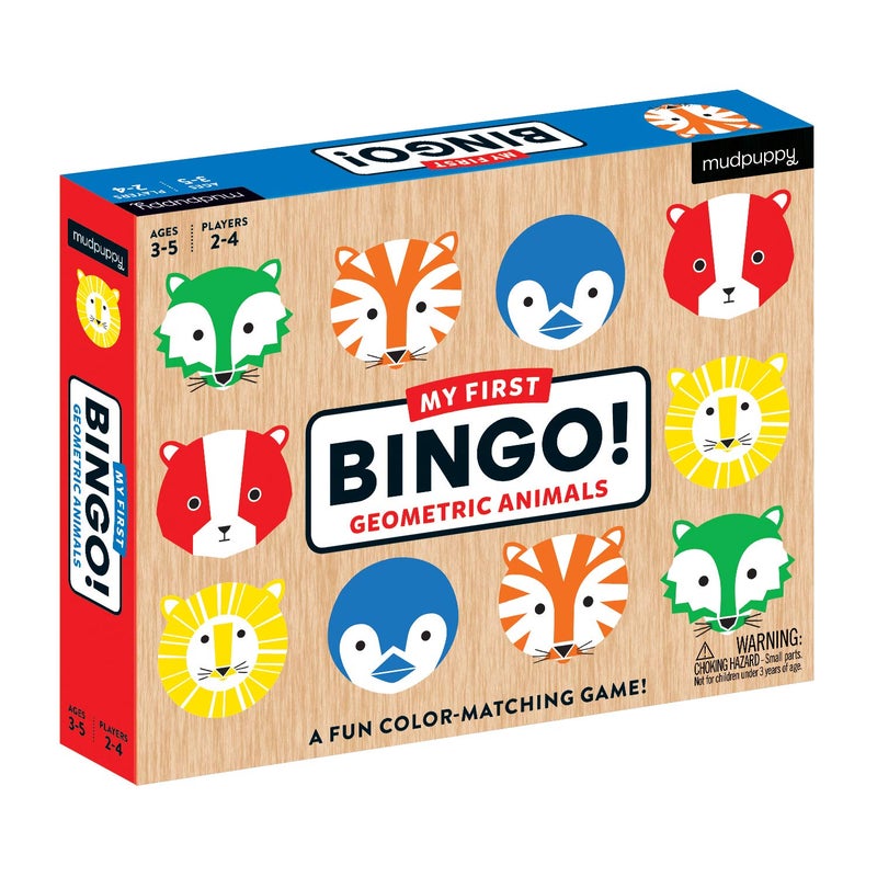 Mudpuppy Geometric Animals My First Bingo Toy Multicolor - Image 2