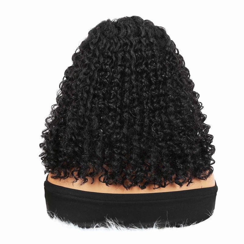 Quantum Love Braided Wigs for Black Women Braids Cornrows Lace Curly Wigs 16 Inch Lace Frontal Braided Fully Curly Bob Synthetic Glueless Wig - Image 4