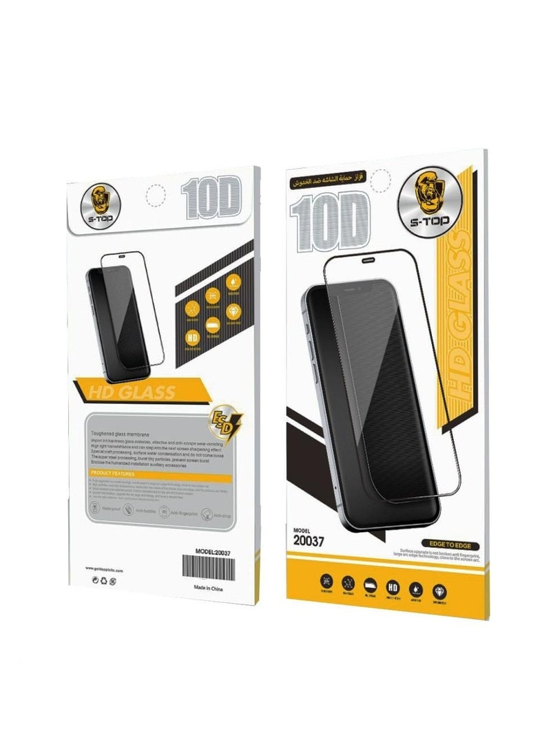 S-TOP 10D Tempered Glass Screen Protector For iPhone 14 Pro Max - Edge To Edge - Image 1