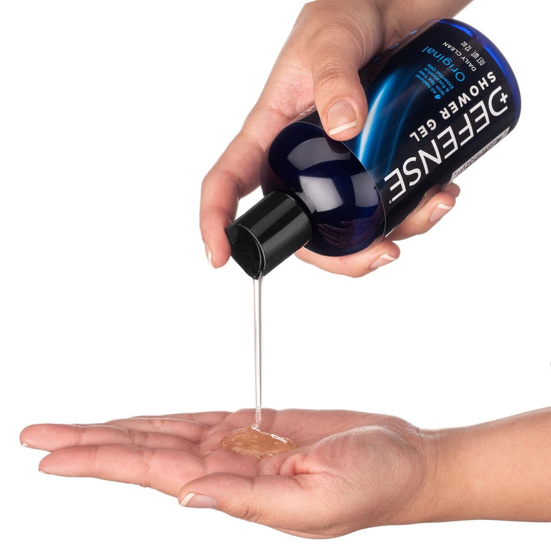 Defense Soap غسول الجسم العضوي من ديفنس صابون | جل استحمام طبيعي بالكامل مع زيت شجرة الشاي، زيت الأوكاليبتوس، وصبار الألوة. مستوحى من المصارعة، مناسب لجميع أنواع بشرة الرجال والنساء. 12 أونصة - Image 3