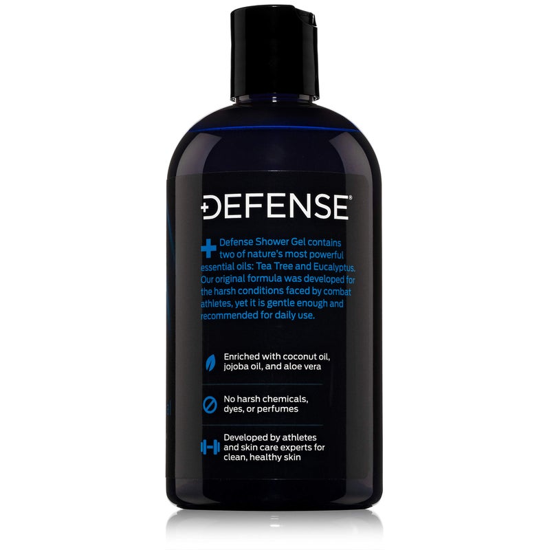 Defense Soap غسول الجسم العضوي من ديفنس صابون | جل استحمام طبيعي بالكامل مع زيت شجرة الشاي، زيت الأوكاليبتوس، وصبار الألوة. مستوحى من المصارعة، مناسب لجميع أنواع بشرة الرجال والنساء. 12 أونصة - Image 2
