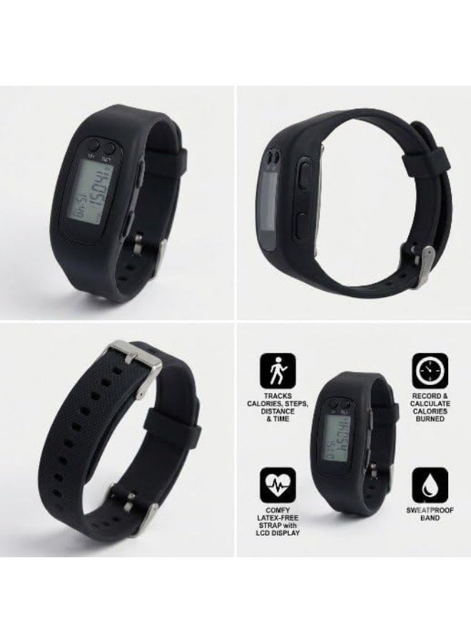 Digital Sports Watch Step Distance Calorie Time Tracker Watch with Clear LCD Display Comfortable Sweatproof Band for Workout, Daily Activities and Casual Use. - Image 3