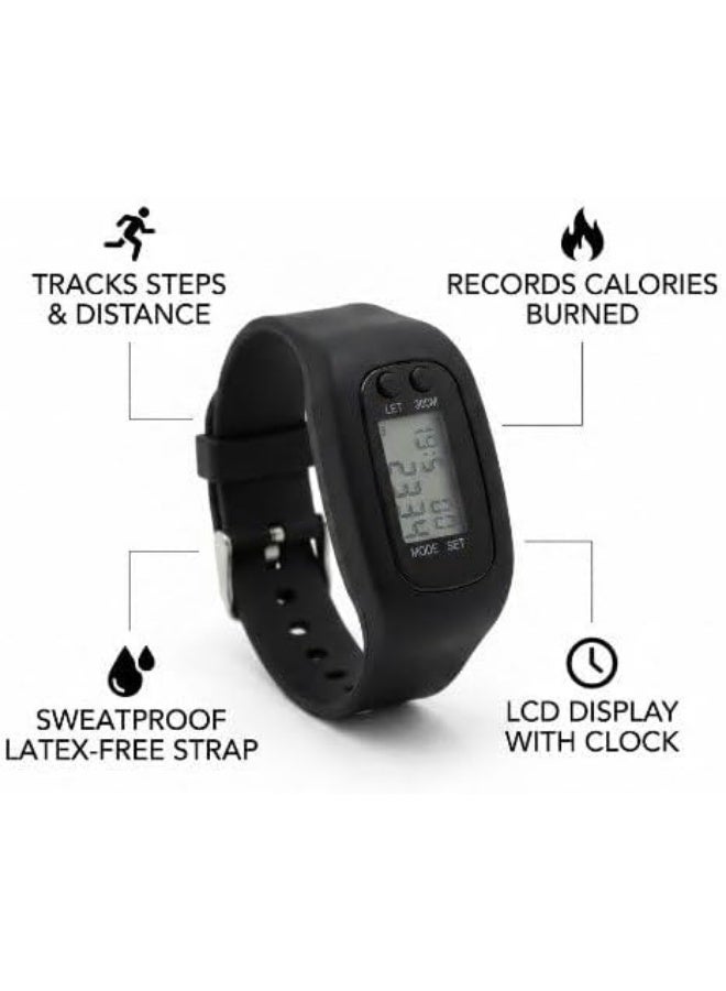 Digital Sports Watch Step Distance Calorie Time Tracker Watch with Clear LCD Display Comfortable Sweatproof Band for Workout, Daily Activities and Casual Use. - Image 2