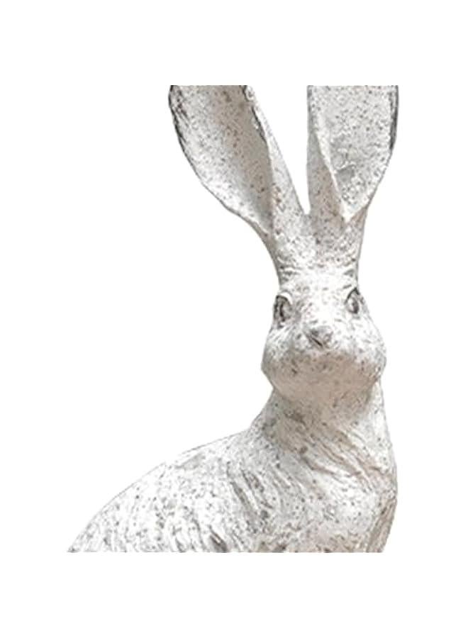 Generic 2Pcs Yard Decorations Garden Statues Bunny Figurines Home Decor Crafts Cute Desktop Ornaments for Outside Indoors Bookshelf  - Image 3