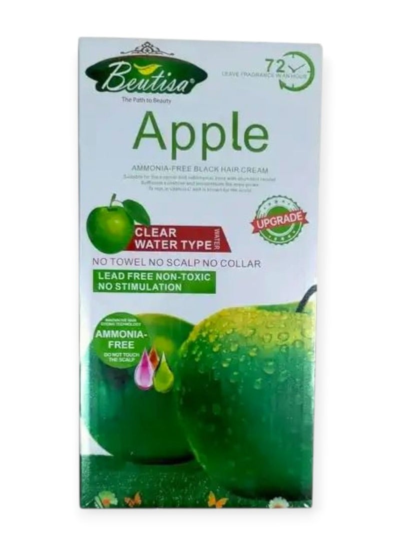 BEUTISA Black Hair Dye Cream With Apple Scent - Ammonia Free And Pure Water - Image 1