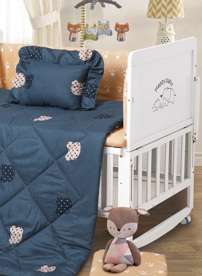 Hours Horse bed sheet set decorated with star prints, consisting of 5 pieces, single size - Lucas-046 - Image 3