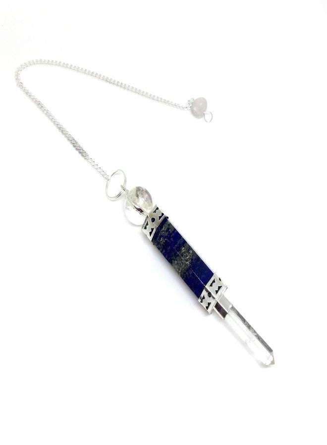 Astroghar Lapis Crystal Healing Wand Shape Dowser/Pendulum