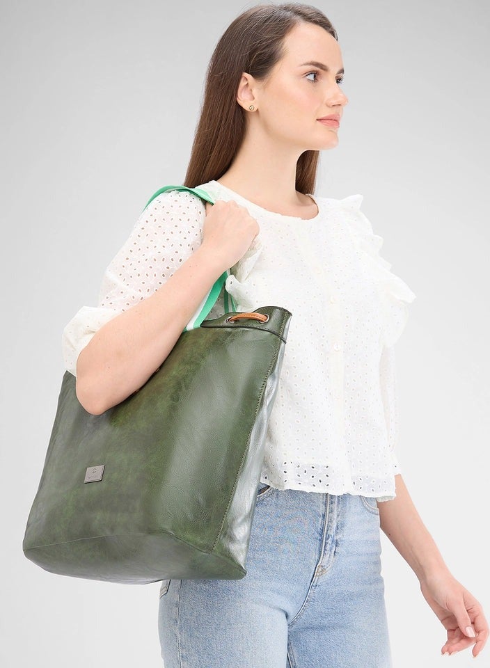 كابريس حقيبة ساندي كبيرة زيتونية - Image 3