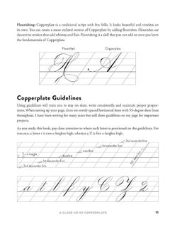 Ulysses Press Copperplate Calligraphy Practice Book: Step-by-Step Exercises to Master Letterforms, Strokes, and More Pointed Pen Techniques for Polished Script  - Image 2