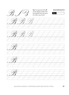 Ulysses Press Copperplate Calligraphy Practice Book: Step-by-Step Exercises to Master Letterforms, Strokes, and More Pointed Pen Techniques for Polished Script  - Image 4