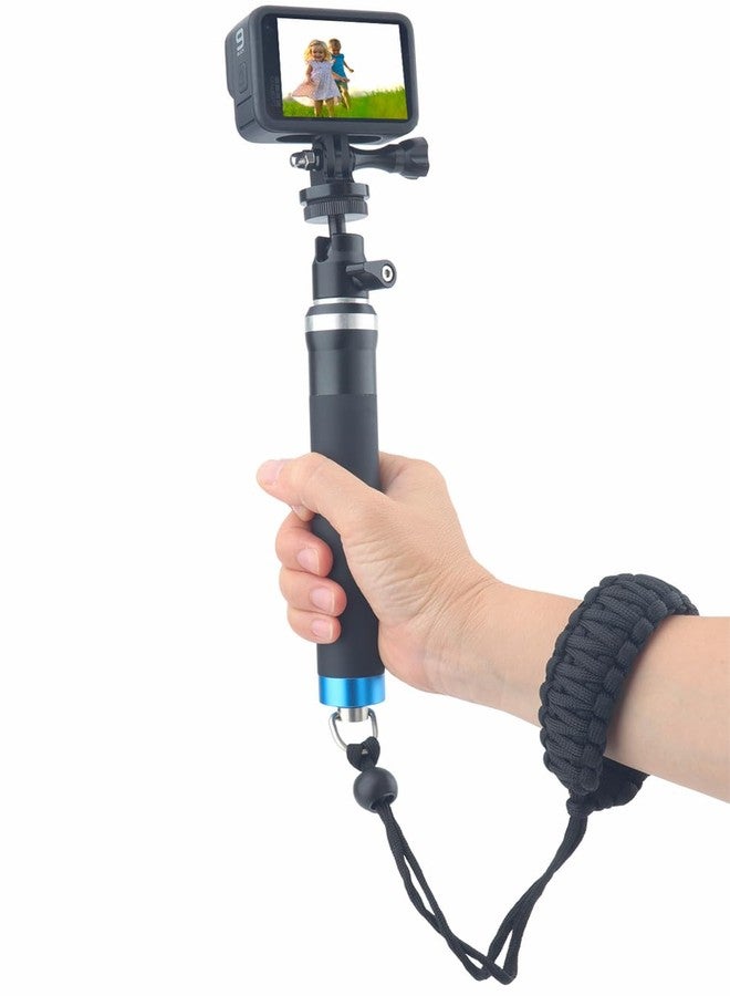 Rigdance حزام معصم للكاميرا من نوع Rigdance Paracord مع برغي سريع الفك لكاميرات Insta 360 X3 و X2، حزام يد عالمي لكاميرات DSLR وكاميرات الحركة وعصي السيلفي (أسود) - Image 4