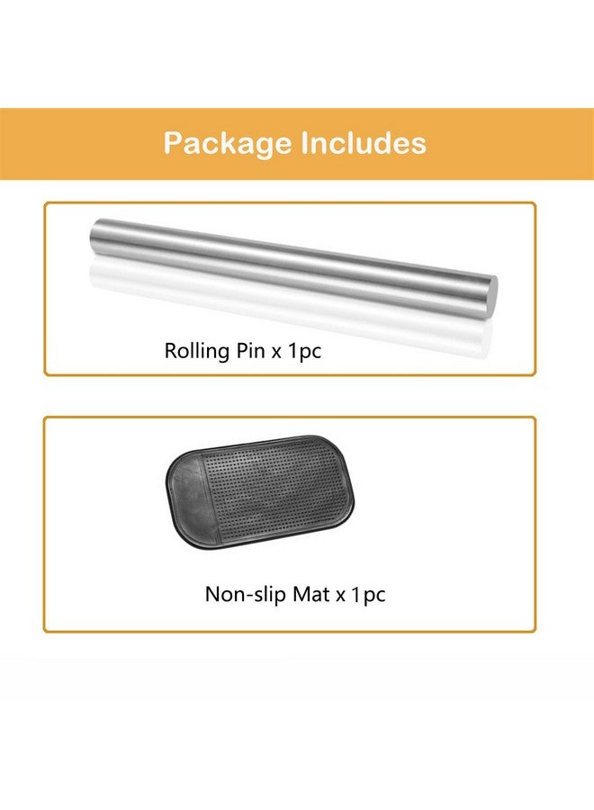 tonchean Stainless Steel Cutting Board with Lip, Extra Large Stove Top Chopping Board Pastry Board Kneading Board Noodle Boards 32”x 20” with Rolling Pin  - Image 3