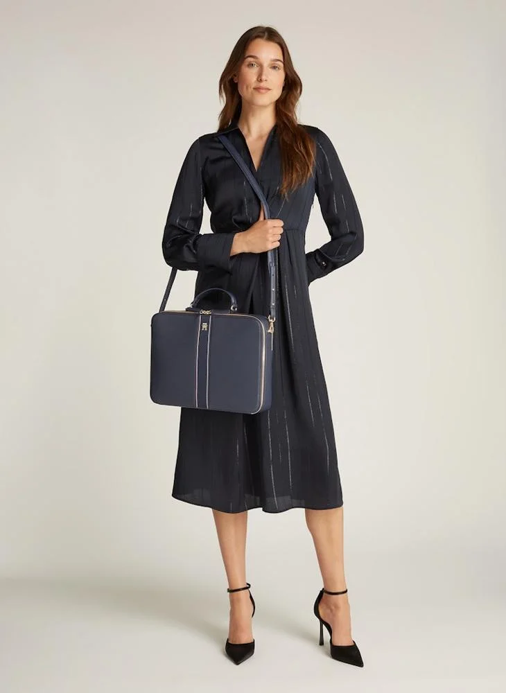 TOMMY HILFIGER Logo Detail Top Handle Flap Over Crossbody