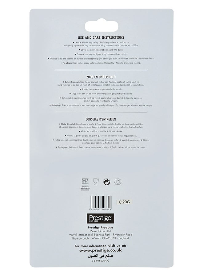 Prestige Cake Decor Set White/Silver - Image 5