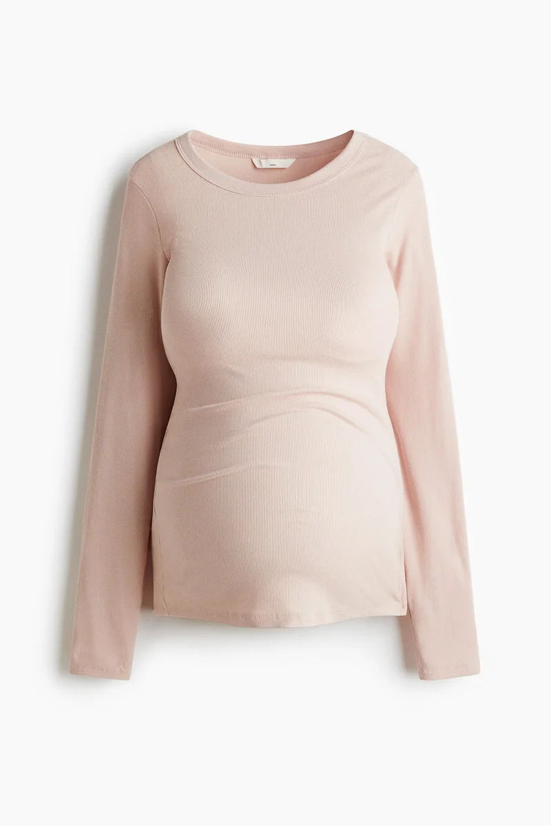 H&M MAMA Ribbed jersey top