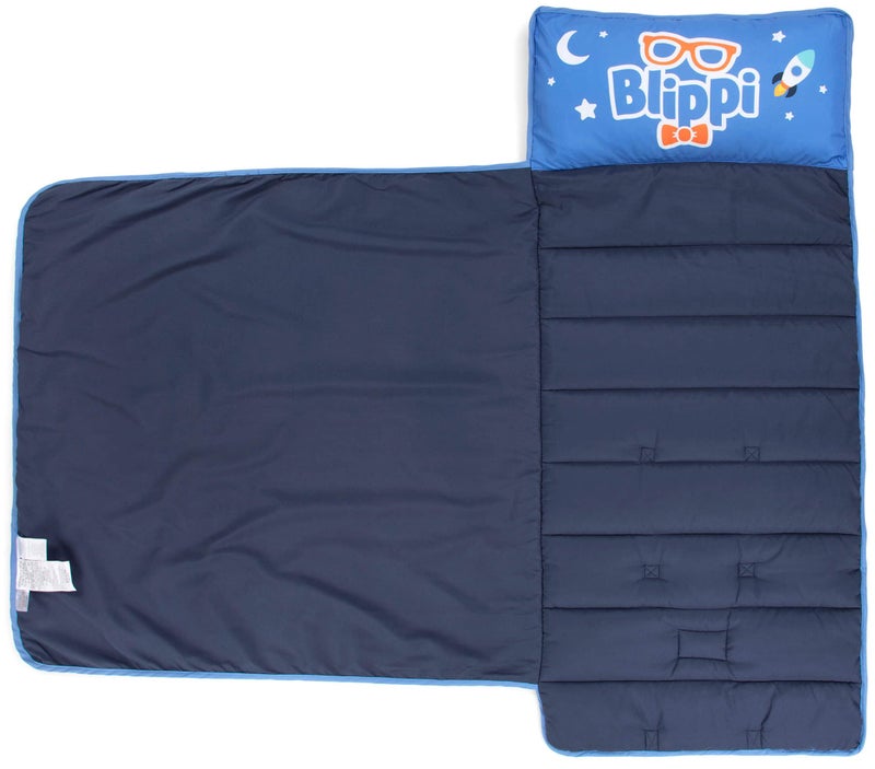 Jay Franco Blippi PJ Party Time Nap Mat – Built-in Pillow and Blanket - Super Soft Microfiber Kids'/Toddler/Children's Bedding, Ages 3-7 - Image 2