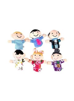 ORiTi 6 Piece Mini Grandparents, Finger Puppet Set, Cloth Velvet Puppets, 6 People Family Members Finger Puppets Toys Set, Story Time, Party Favors for Boys Girls Birthday Gifts Stocking Stuffers  - Image 3
