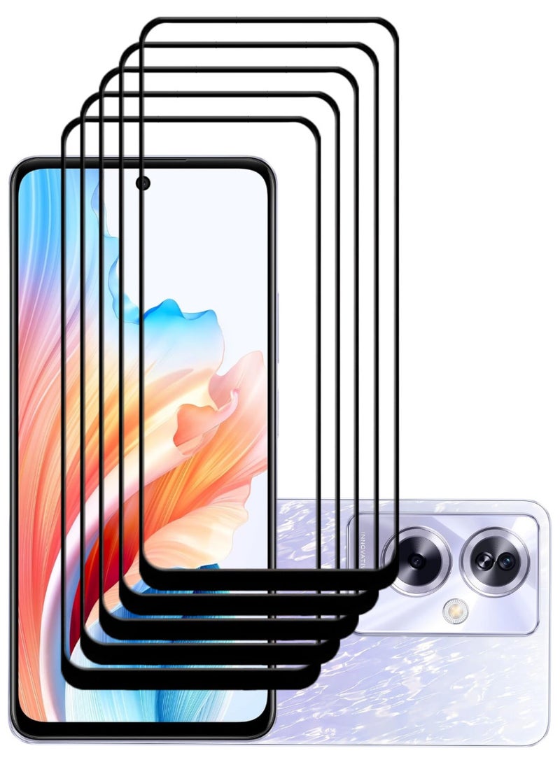 ACLIX 5 Pieces Antistatic ESD Dustproof Premium Quality High Definition Tempered Glass Screen Protector Designed For Oppo A79 - Image 1