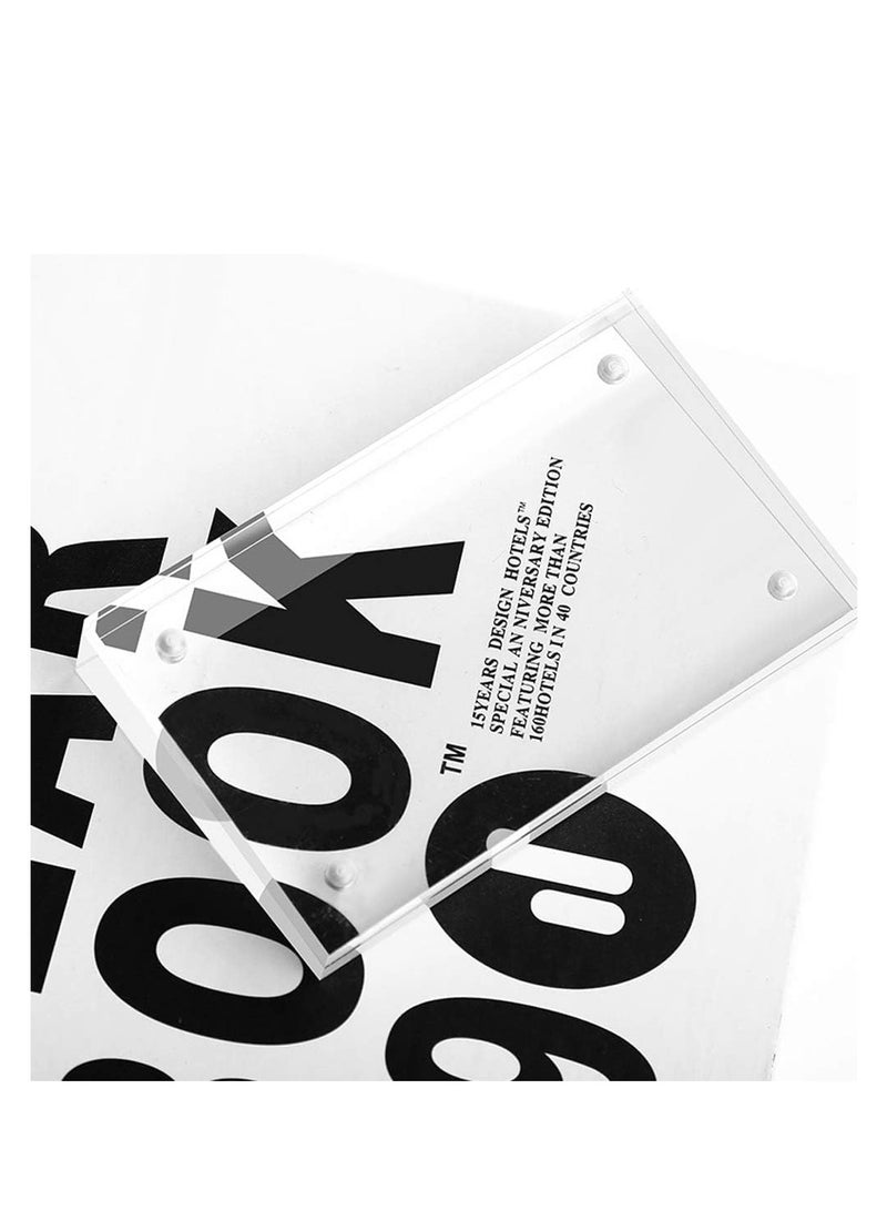 Eckek Acrylic Label Holder Price Tag Displays Sign Holder Data Card Holder Table Top Sign Stand - Image 3