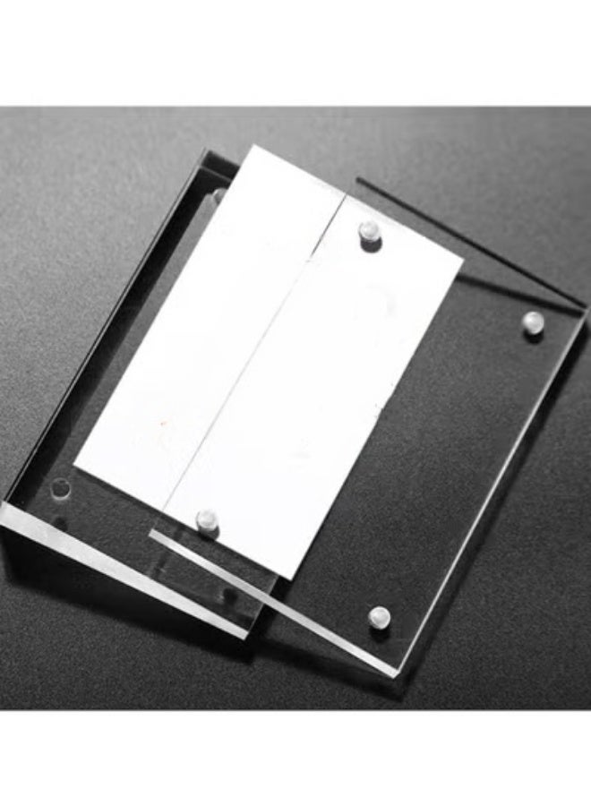 Eckek Acrylic Label Holder Price Tag Displays Sign Holder Data Card Holder Table Top Sign Stand - Image 5