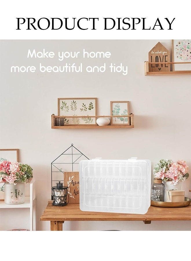 DUNISO 30 Grids Clear Plastic Organizer Box,Reusable Jewelry Bead Storage Box,Dustproof and Moistureproof，for Fishing Tackles Washi Tapes Threads Jewelry Beads Earring - Image 4