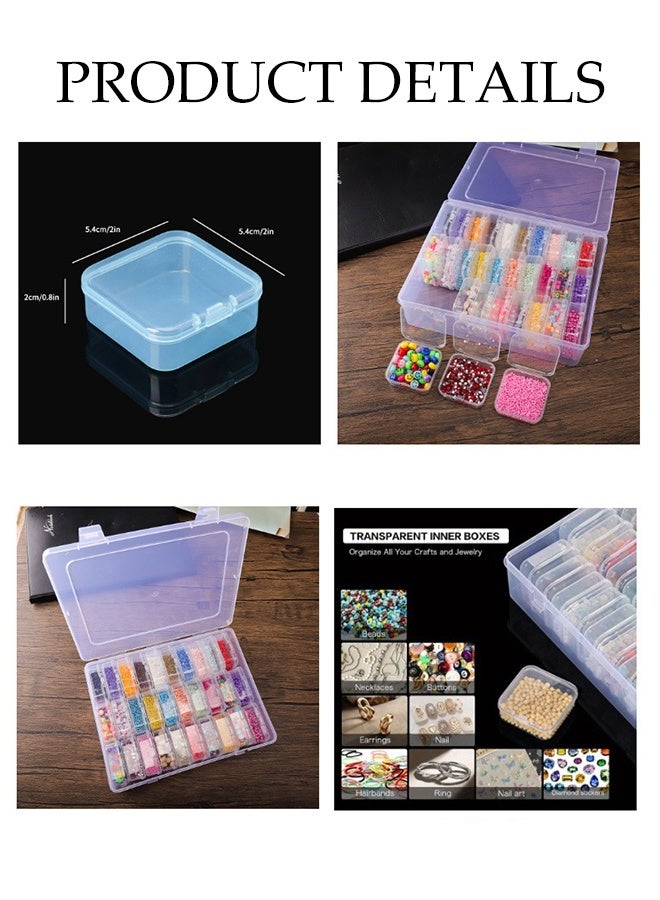 DUNISO 30 Grids Clear Plastic Organizer Box,Reusable Jewelry Bead Storage Box,Dustproof and Moistureproof，for Fishing Tackles Washi Tapes Threads Jewelry Beads Earring - Image 3