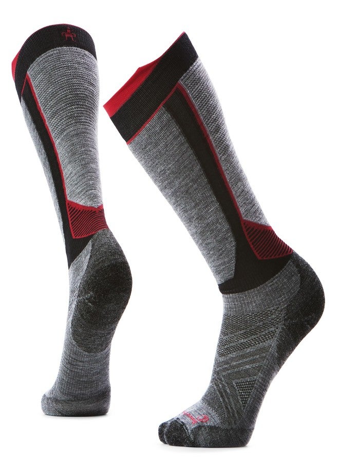 Smartwool, Men's, Intraknit Ski Targeted Cushion Over The Calf Socks, Black, Medium - Image 1