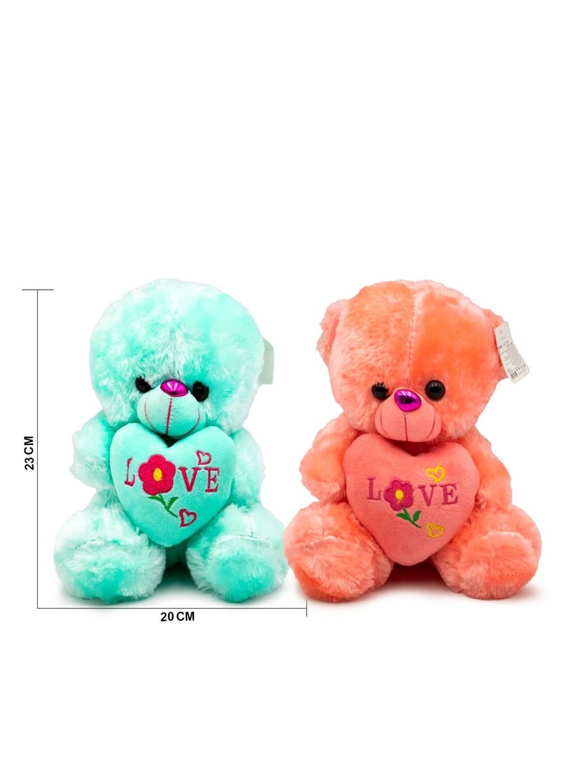 Love 1pc Love Teddy Bear – Soft Plush Toy with Heart Design