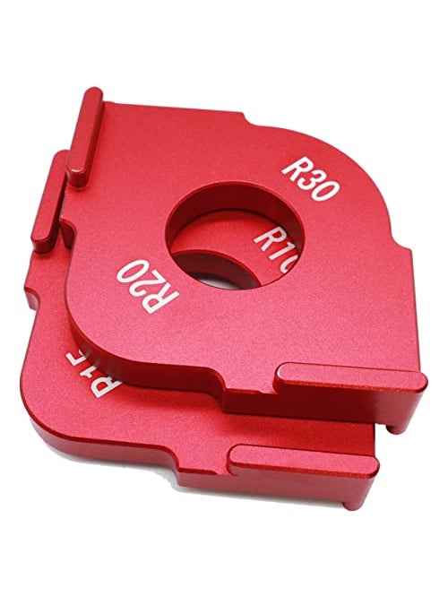 CROSSBODY Set of 2 Radius Jig Router Templates  Corner Radius Routing Templates Aluminium Alloy Rounded Corners Router Bit Templates for Woodworking R10 R15 R20 R30 
