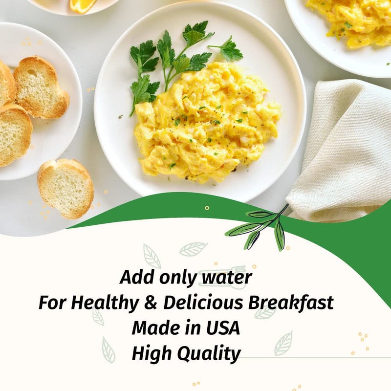 Eggylicious Egg Scramble Mix - Made w/ Hormones Free Whole Eggs/Protein Packed -Easy & Delicious Breakfast - Ideal for Outdoors/Camping/Backpacking - Preservatives Free - Easy Storing 1 lb Jar - Image 5