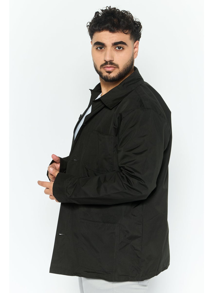French Connection Men Solid Jacket Shirt, Dark Olive  - Image 3