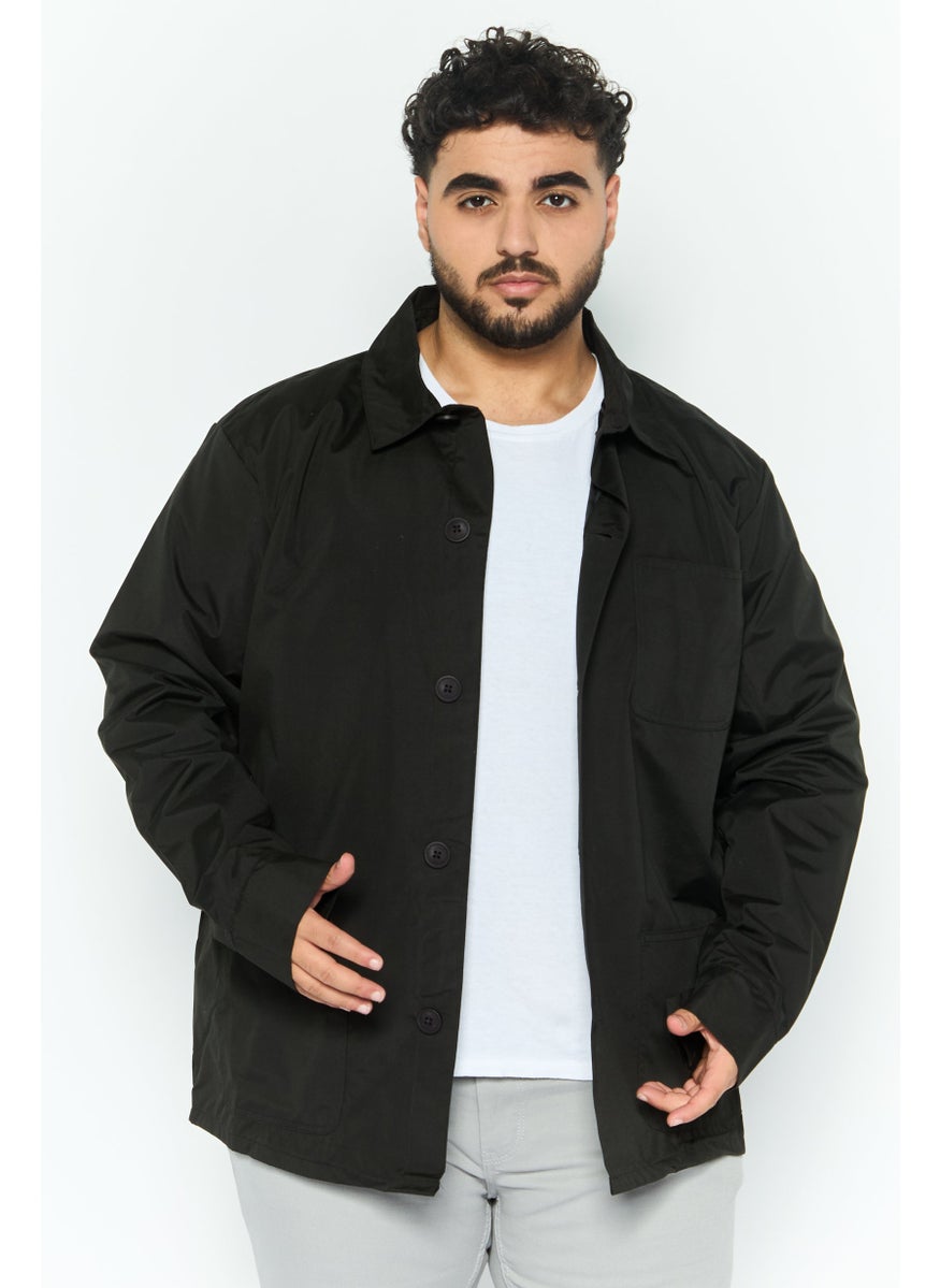 French Connection Men Solid Jacket Shirt, Dark Olive  - Image 1