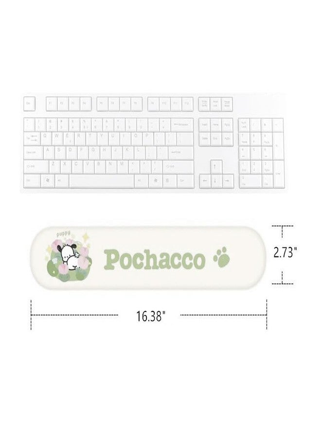 Teanea Cute Non-Slip Mouse Pad with Wrist Rest and Keyboard Wrist Support Pad for Desk Typing Gaming Home Office, Pochacco - Image 3