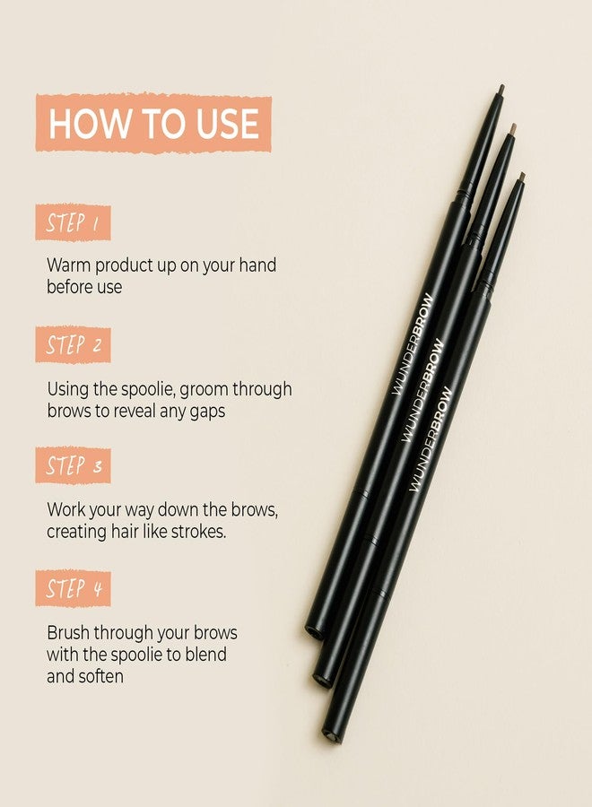 وندر برو قلم تحديد الحواجب القابل لإعادة التعبئة من وندربرو مايكرو-سكالبت (بني داكن) - Image 4