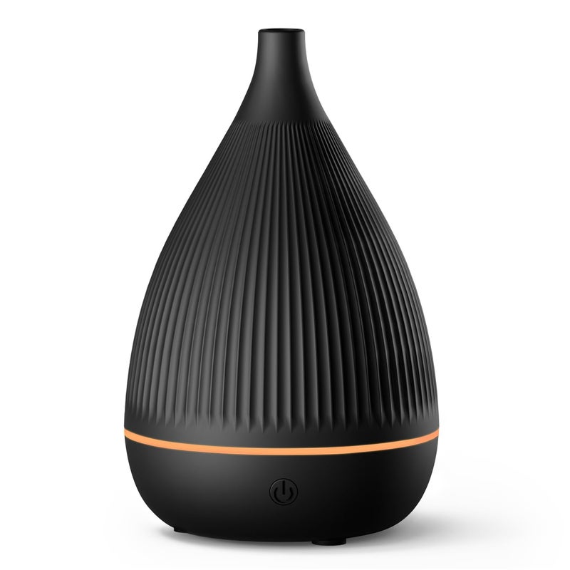 SoulOrigin Ultrasonic Essential Oil Diffuser, Home Fragrance Aroma Diffuser with Auto Shut-Off, Color Change Night Light & Ultra-Quiet Operation, BPA-Free Portable Aromatherapy Humidifier for Home (Black) - Image 1