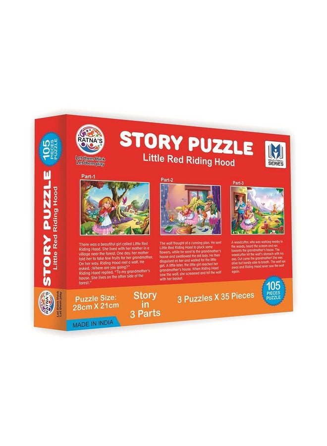 راتاناز مجموعة أحجيات راتنا "ذات الرداء الأحمر" للأطفال. تتضمن هذه المجموعة 3 أحجيات وكتاب قصص. - Image 5