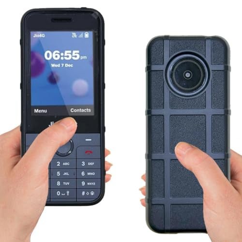 ZAOMA Premium Back Case TPU Cover Compatible for Jio Bharat J1 4G Keypad Mobile Feature Phone Rugged Case (J1BHARAT_RUGBB), Assorted - Image 3